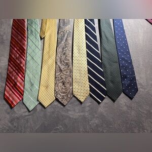 Bundle of 8 Geometric Ties